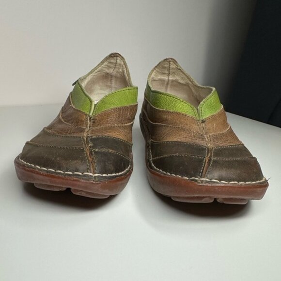 El Naturalista Brown and Green Slip-On Shoes Leather Shoes Size 36 - Picture 6 of 11
